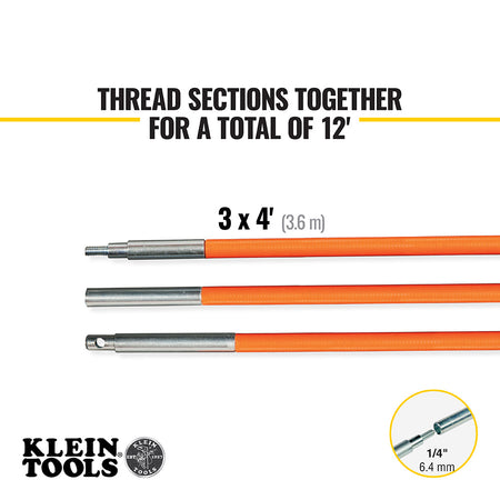 Lo-Flex Fish Rod Set, 12-Foot