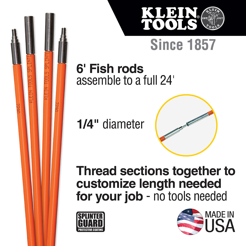 Lo-Flex Fish Rod Set, 24-Foot