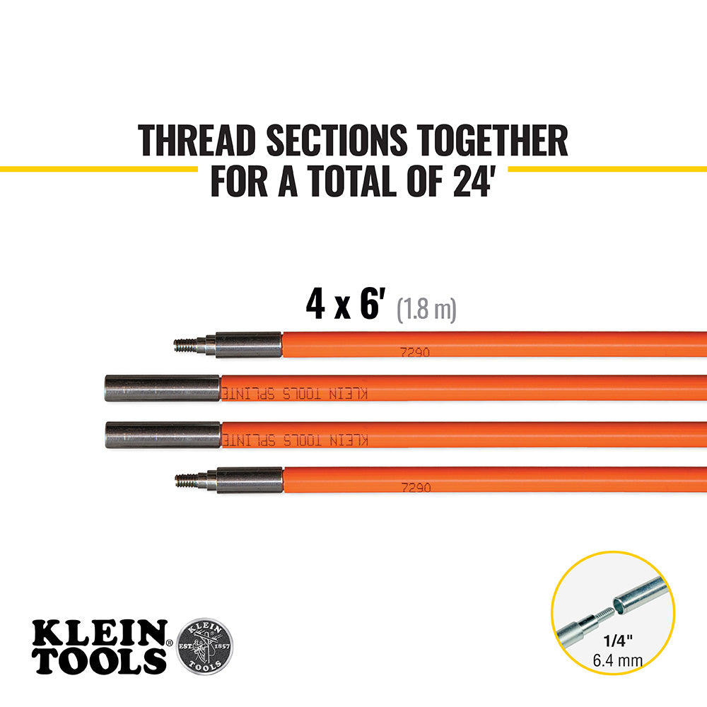 Lo-Flex Fish Rod Set, 24-Foot