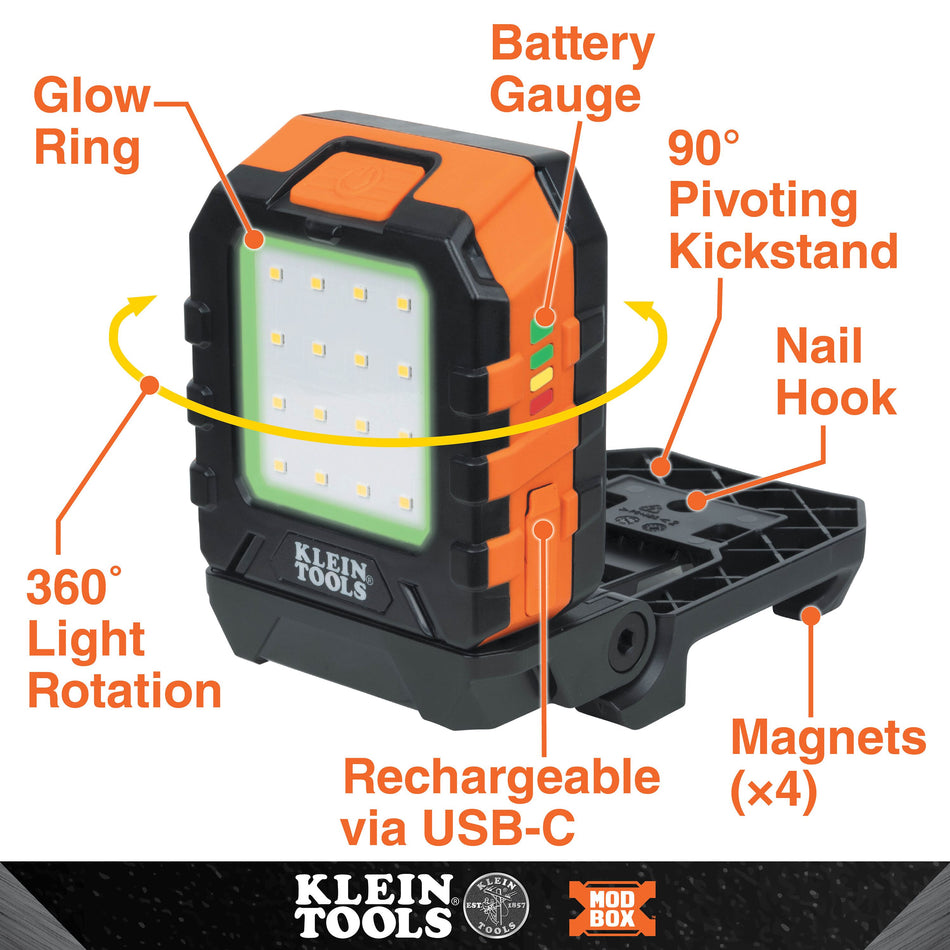 Klein Tools 56416 56416 MODbox™ Rechargeable Area Light - additional view