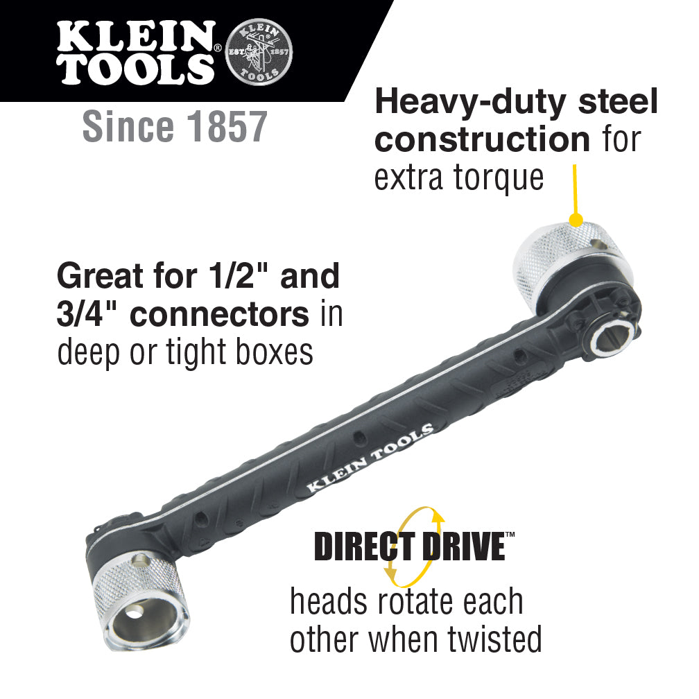 Conduit Locknut Wrench, Fits 1/2", 3/4"