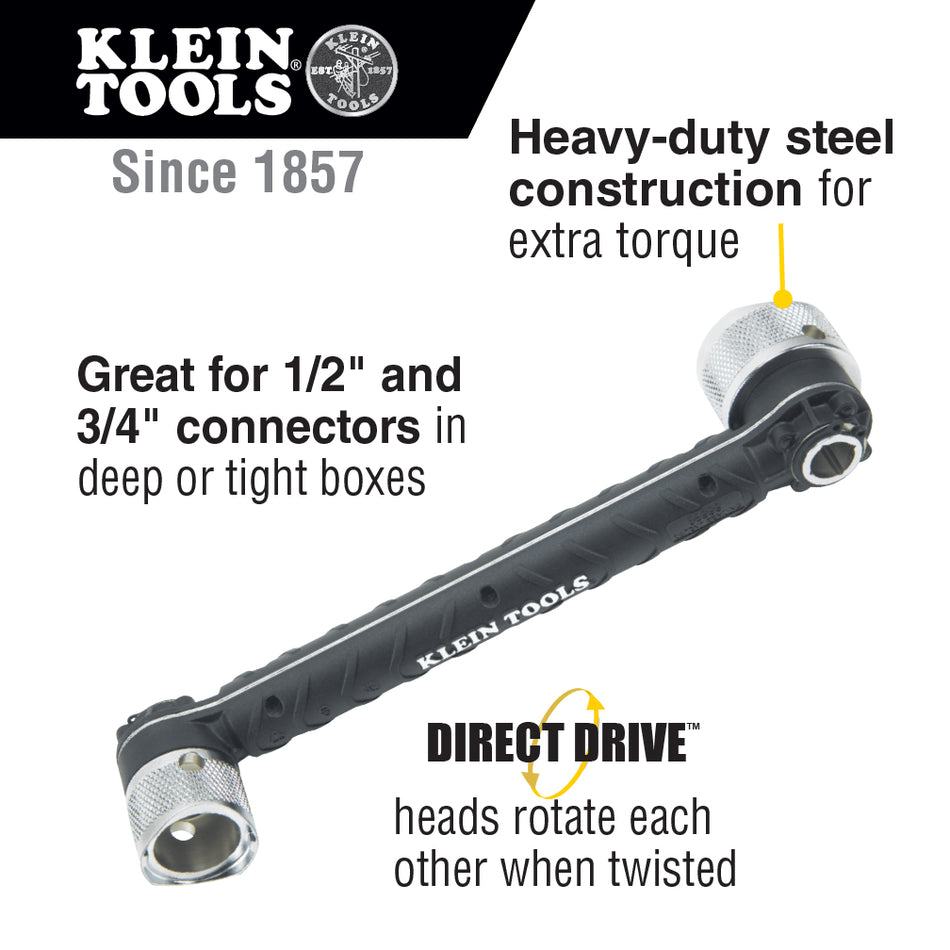 Conduit Locknut Wrench, Fits 1/2", 3/4"