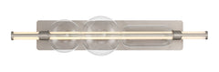Eurofase Lucent 34" LED Vanity, Satin Nickel with Clear Glass, front view
