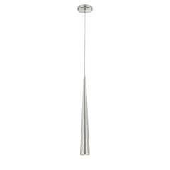 Eurofase Sliver 24" Pendant, Polished Nickel, front view