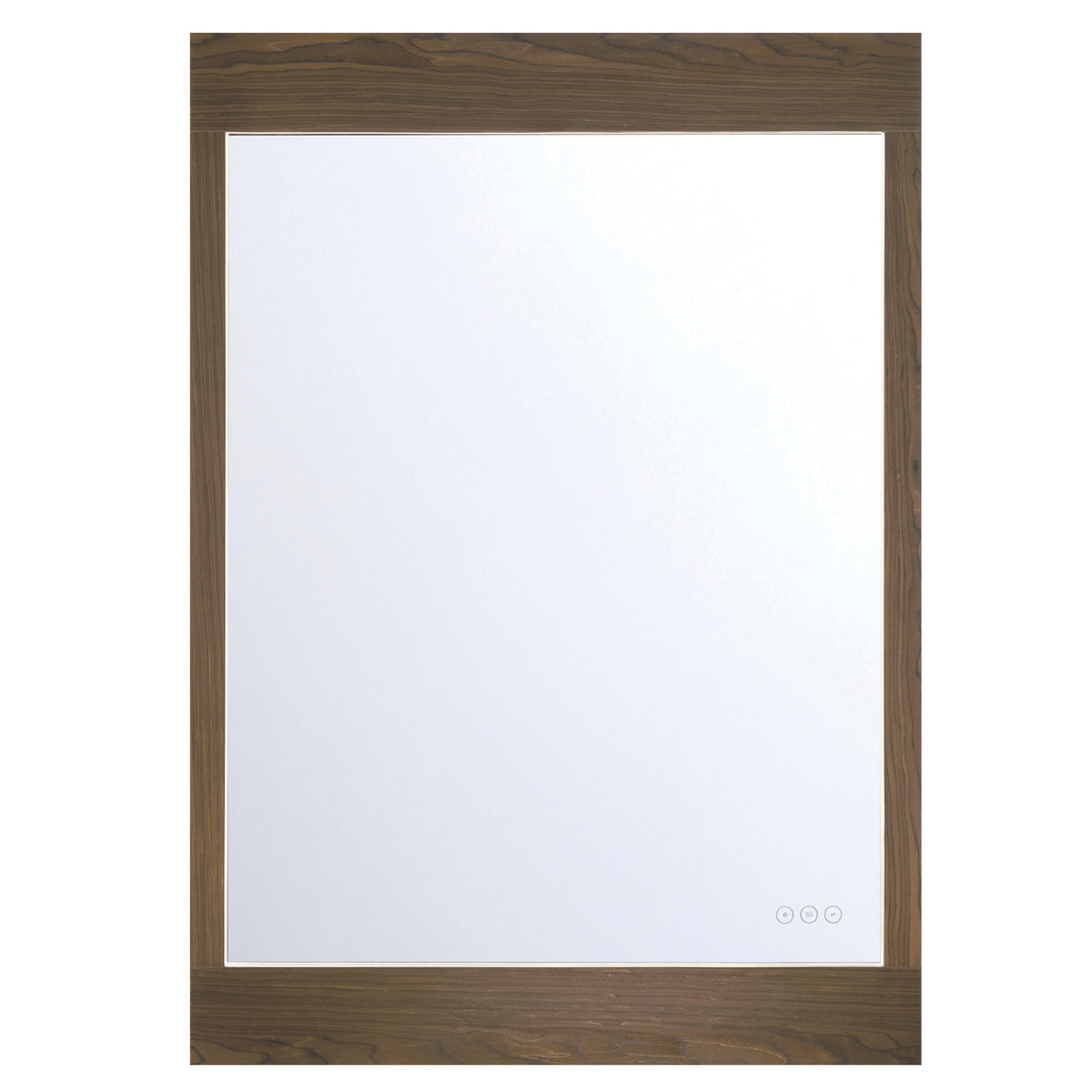 Eurofase Mogano 30" x 42" LED Mirror, Dark Walnut, front view