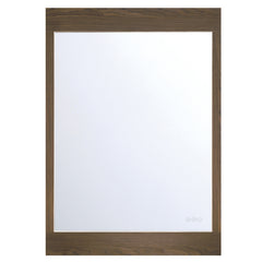 Eurofase Mogano 30" x 42" LED Mirror, Dark Walnut, front view