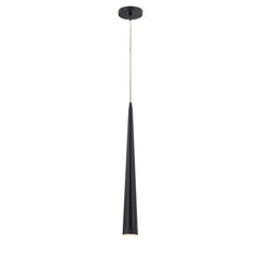 Eurofase Sliver 24" Pendant, Matte Black, front view