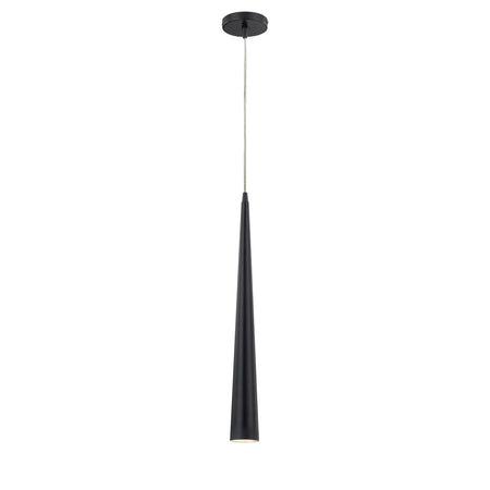 Eurofase Sliver 24" Pendant, Matte Black, front view