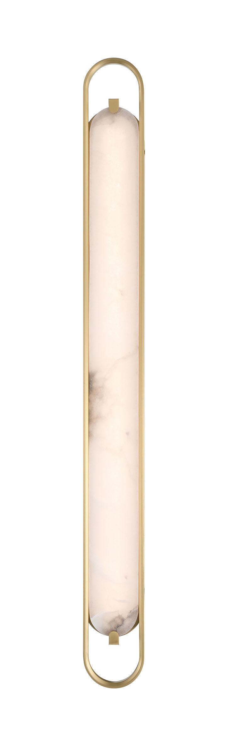 Eurofase Noga 46" LED Vanity, Gold with Alabaster, front view