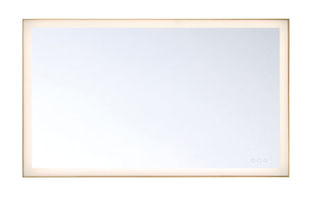 Eurofase Lenora 32" x 54" LED Mirror, Anodized Gold, front view