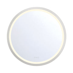 Eurofase Artell 32" x 32" LED Mirror, Brushed Silver, front view