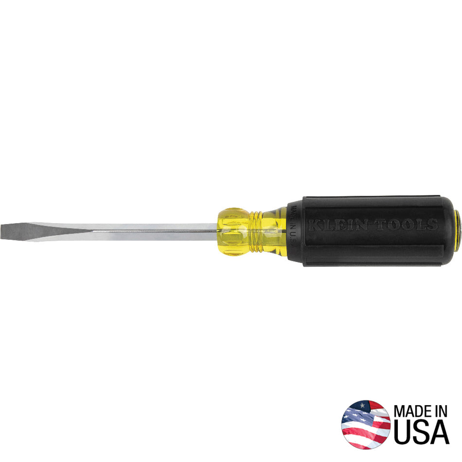 Klein Tools 600-4 1/4-Inch Screwdriver Heavy Duty Square Shank - detail view