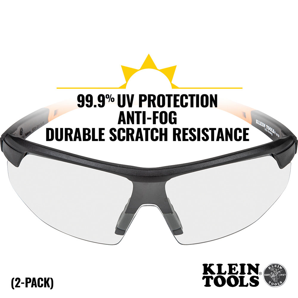 Klein Tools 60171 60171 Klein Tools Standard Safety Glasses, Clear Lens, 2-Pack - additional view