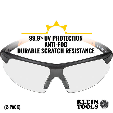 Klein Tools 60171 60171 Klein Tools Standard Safety Glasses, Clear Lens, 2-Pack - additional view