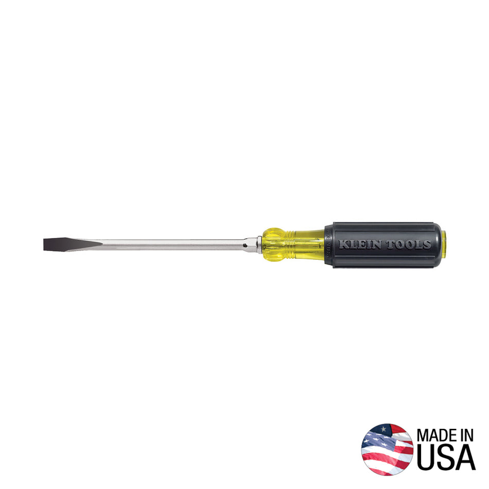 Klein Tools 602-12 3/8-Inch Keystone Screwdriver 12-Inch Shank - detail view