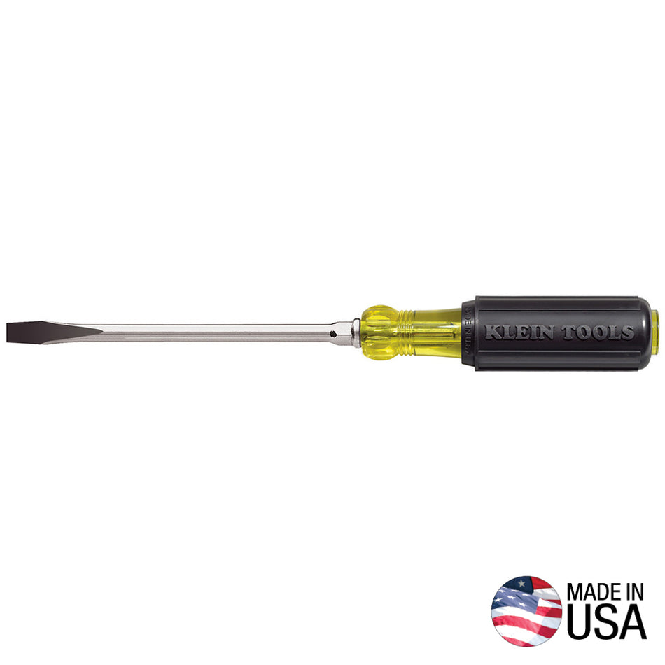 Klein Tools 602-6 5/16-Inch Keystone Tip Screwdriver, 6-Inch Length - detail view