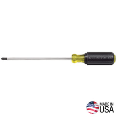 Klein Tools 603-7 #2 Phillips Screwdriver 7-Inch Round Shank - detail view