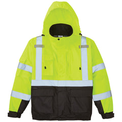 60364 Klein Tools Large High-Visibility Yellow Winter Bomber Jacket