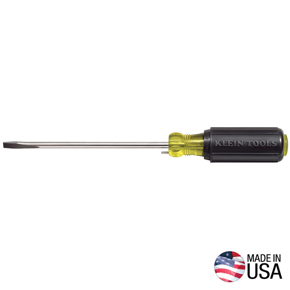 Klein Tools 605-6B Wire Bending Cabinet Tip Screwdriver 6-Inch - detail view