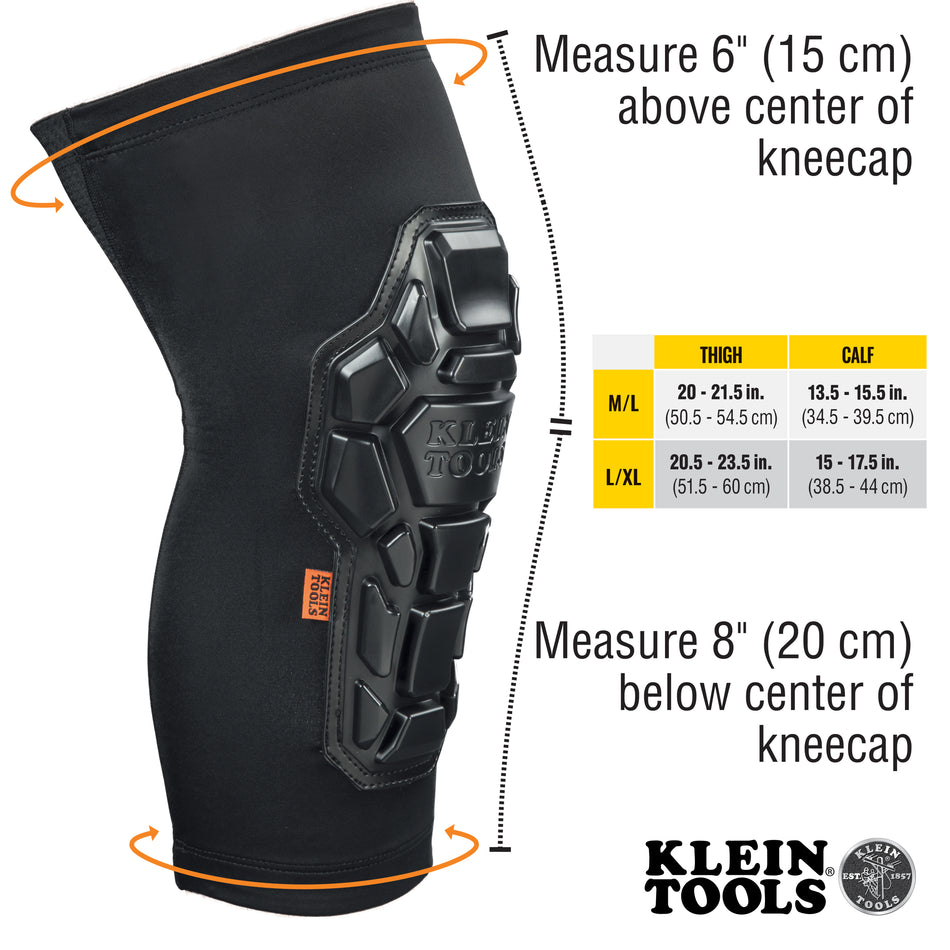 Klein Tools 60511 60511 Klein Tools Heavy Duty Knee Pad Sleeves, SIZE M/L, Model - additional view