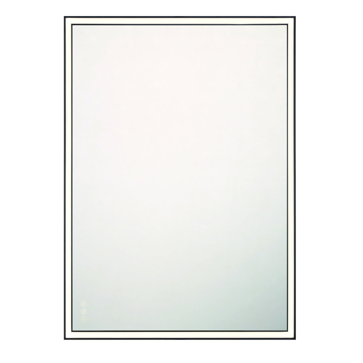 Eurofase Nixon 30" x 42" LED Mirror, Anodized Black, front view