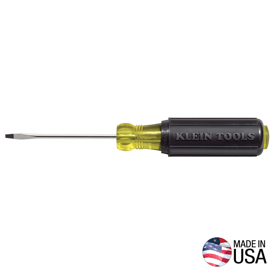 Klein Tools 606-2 1/16-Inch Keystone Tip Mini Screwdriver, 2-Inch - detail view
