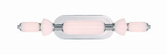 Eurofase Lansdowne 22" LED Vanity, Polished Nickel with Opal Glass, front view