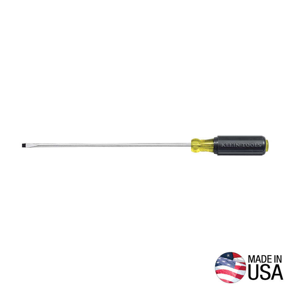 Klein Tools 608-10 1/8-Inch Cabinet Tip Mini Screwdriver 10-Inch - detail view
