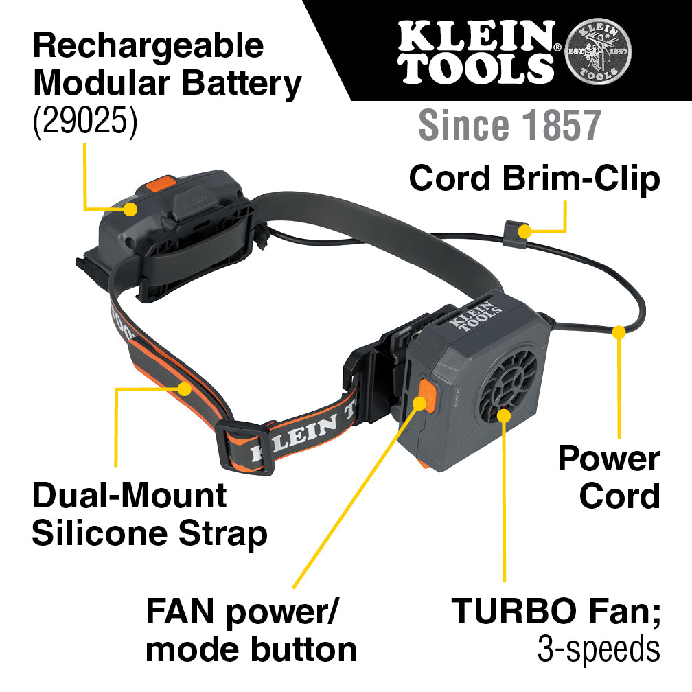 Klein Tools 60821 60821 Hard Hat Turbo Fan - additional view