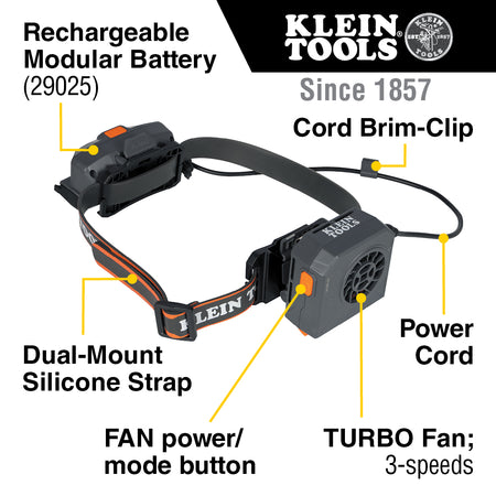 Klein Tools 60821 60821 Hard Hat Turbo Fan - additional view