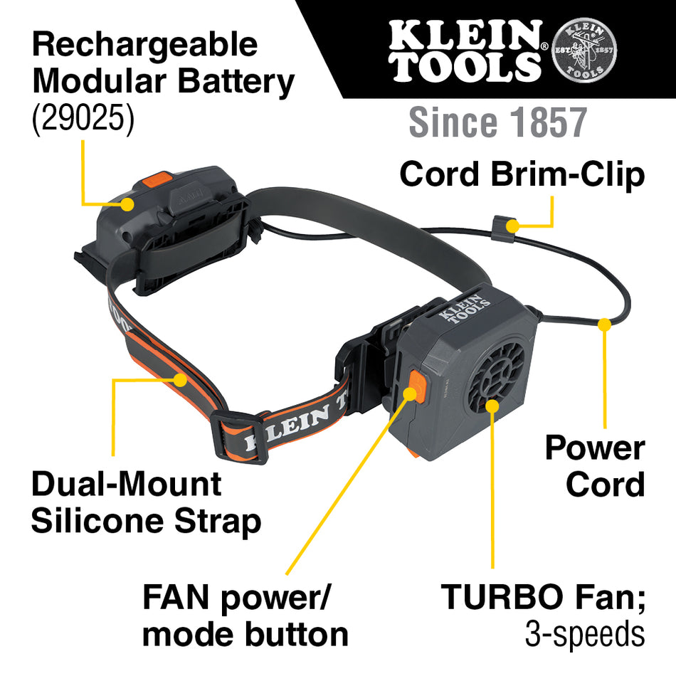 Klein Tools 60821 60821 Hard Hat Turbo Fan - additional view