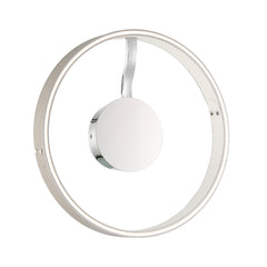 Eurofase Verdura 15" LED Flush Mount, Matte Grey with White Acrylic, front view