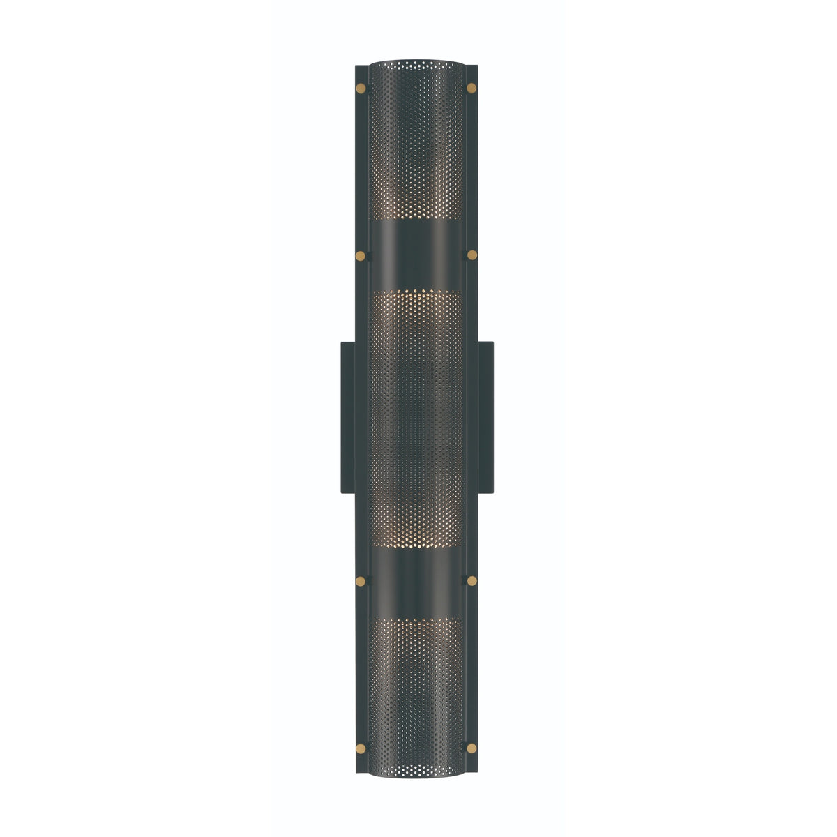 Eurofase Westcliffe 23" 4-Light LED Outdoor Wall Light, Gold-Black Mix, front view
