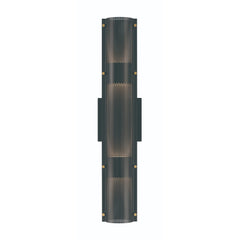 Eurofase Westcliffe 23" 4-Light LED Outdoor Wall Light, Gold-Black Mix, front view