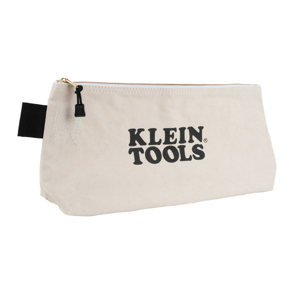 Klein Tools 62042 62042  Zipper Bag, Extra-Long Canvas Tool Pouch, 16-Inch, Natural