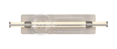 Eurofase Lucent 26" LED Vanity, Satin Nickel with Clear Glass, front view