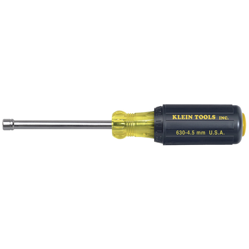Klein Tools 630-4.5MM 4.5 mm Cushion-Grip Nut Driver 3-Inch Hollow Shaft - additional view
