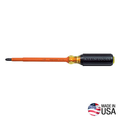 Klein Tools 6337INS Insulated Screwdriver, #3 Phillips, 7-Inch Shank - detail view