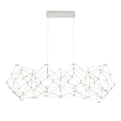 Eurofase Leonardelli 49" 118-Light LED Chandelier, Chrome, front view