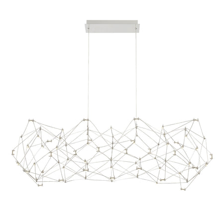 Eurofase Leonardelli 49" 118-Light LED Chandelier, Chrome, front view