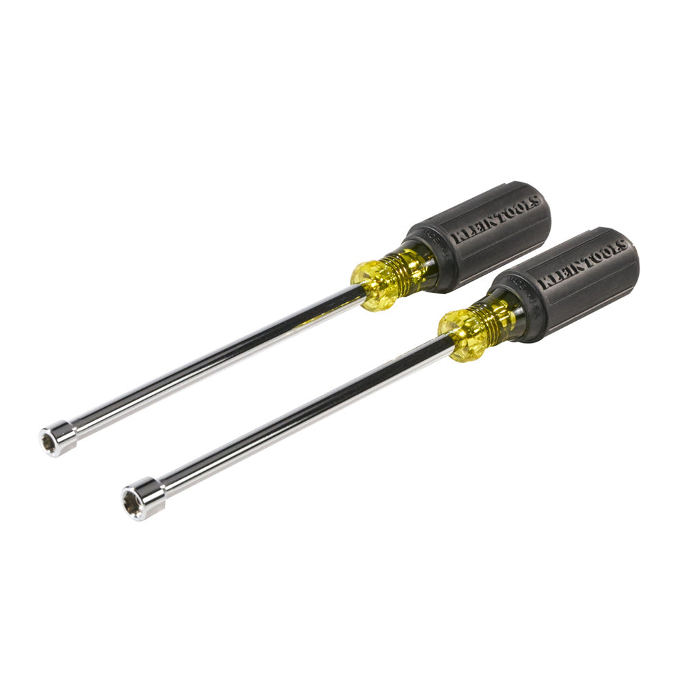 Nut Driver Set 6" Shafts, Magnetic 2 Pc