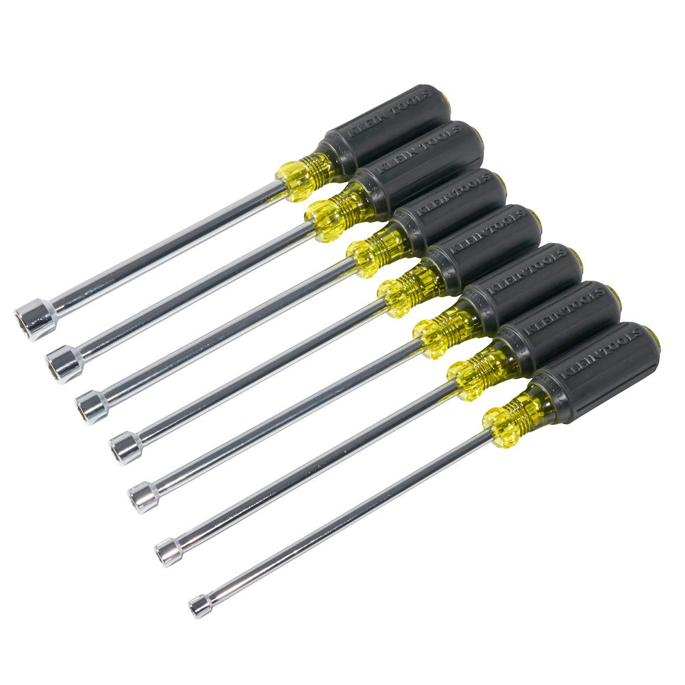 Magnetic Nut Driver Set, 6-Inch Shafts, 7-Piece