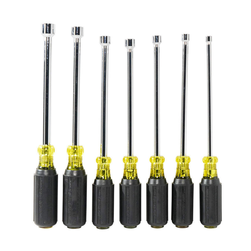 Magnetic Nut Driver Set, 6-Inch Shafts, 7-Piece