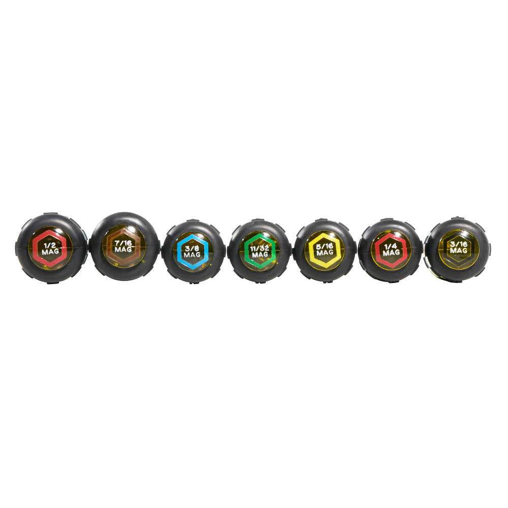 Magnetic Nut Driver Set, 6-Inch Shafts, 7-Piece