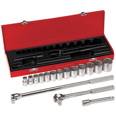 Socket Wrench Set, 1/2-Inch Drive, 16-Piece