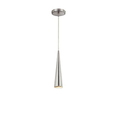 Eurofase Sliver 12" Pendant, Polished Nickel, front view