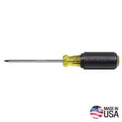 Klein Tools 661 Screwdriver, #1 Square Recess Tip, 4-Inch Shank - detail view