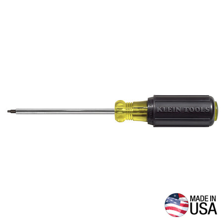 Klein Tools 661 Screwdriver, #1 Square Recess Tip, 4-Inch Shank - detail view