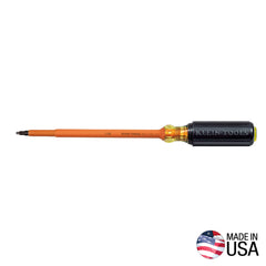 Klein Tools 662-7-INS 662  #2 Insulated Screwdriver with 7-Inch Shank - detail view