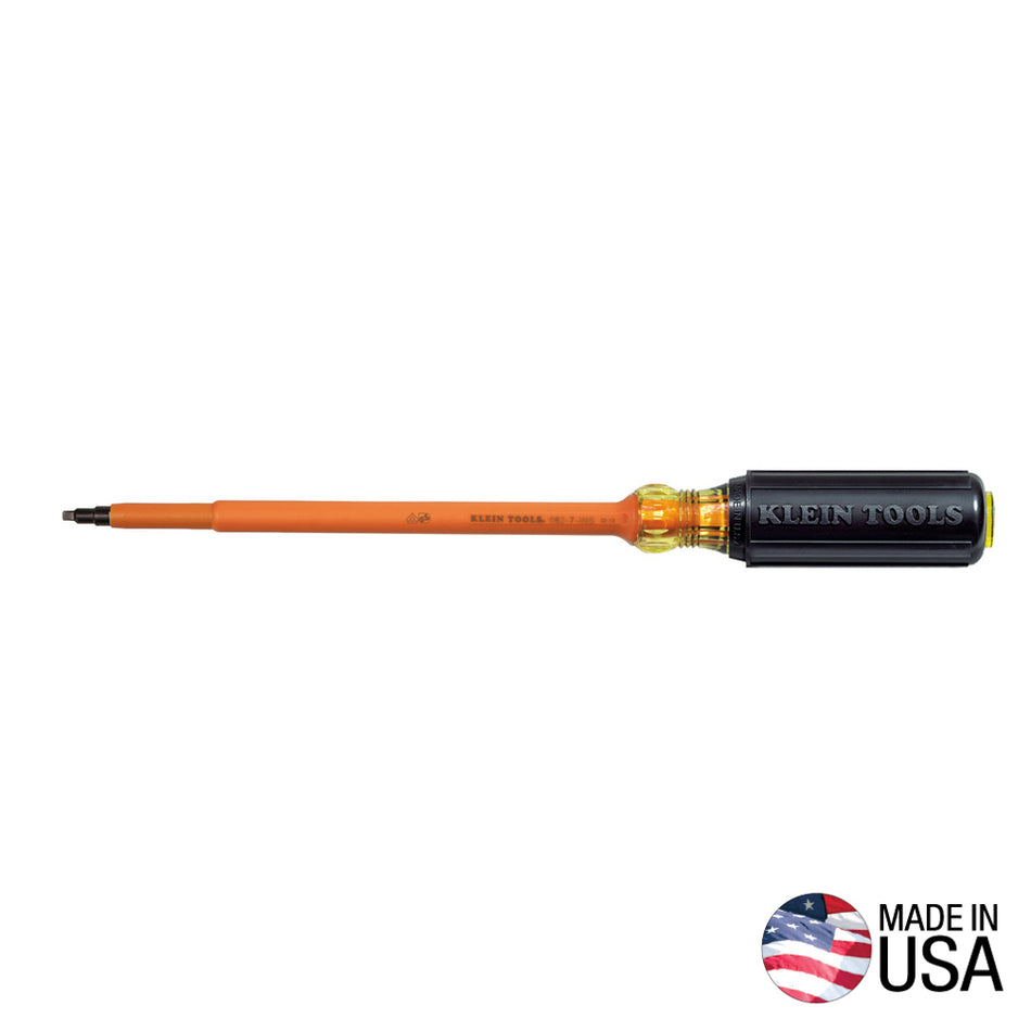 Klein Tools 662-7-INS 662  #2 Insulated Screwdriver with 7-Inch Shank - detail view